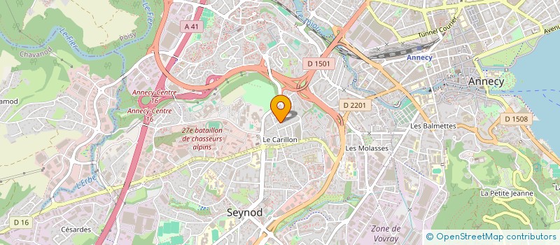 localisation de l'entreprise MONSIEUR FRANCK BASSO à ANNECY