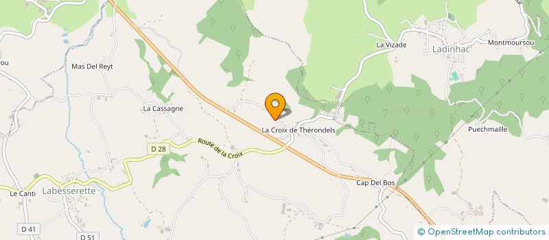 localisation de l'entreprise MONSIEUR FRANCK BASTIDE à LABESSERETTE