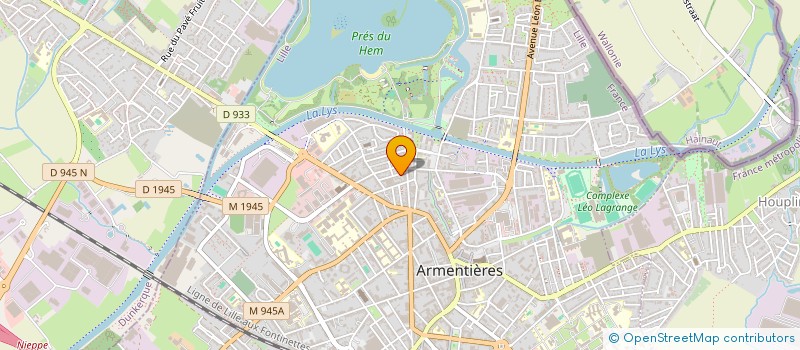 localisation de l'entreprise MONSIEUR FRANCK BASTIEN  ARMENTIERES