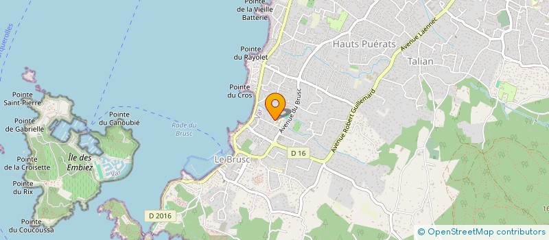 localisation de l'entreprise MONSIEUR FRANCK BATAILLE à SIX-FOURS-LES-PLAGES
