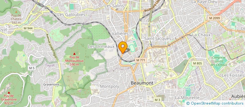 localisation de l'entreprise MONSIEUR FRANCK BATAILLE  CLERMONT-FERRAND