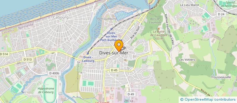 localisation de l'entreprise MONSIEUR FRANCK BAUDY à DIVES-SUR-MER