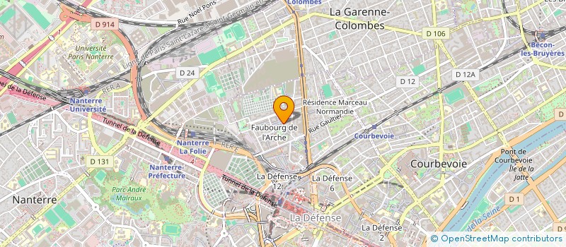 localisation de l'entreprise MONSIEUR FRANCK BAUTISTA  COURBEVOIE