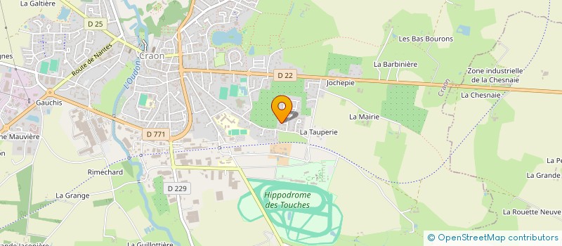 localisation de l'entreprise MONSIEUR FRANCK BAZIN  CRAON