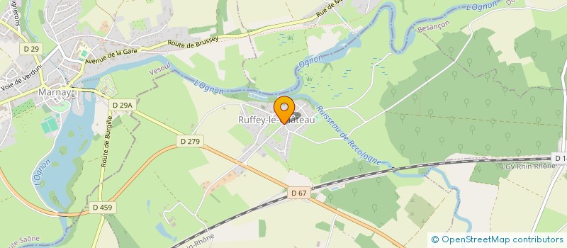 localisation de l'entreprise MONSIEUR FRANCK BEAUDREY  RUFFEY-LE-CHATEAU