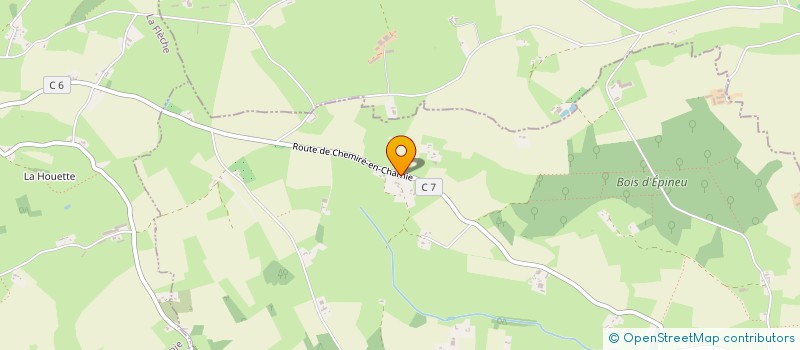 localisation de l'entreprise MONSIEUR FRANCK BEAUDRON  SAINT-CHRISTOPHE-EN-CHAMPAGNE