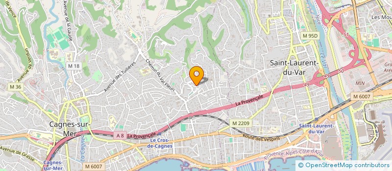 localisation de l'entreprise MONSIEUR FRANCK BEAUSEIGNEUR  CAGNES-SUR-MER