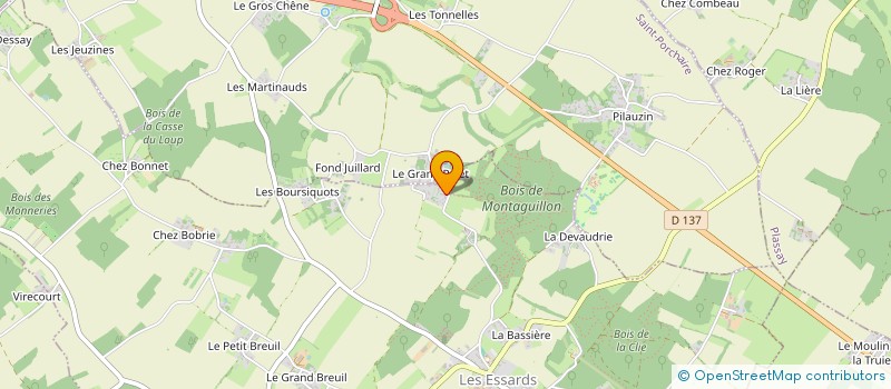 localisation de l'entreprise MONSIEUR FRANCK BEAUVAIS  LES ESSARDS