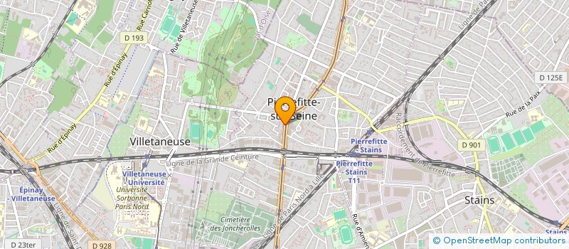 localisation de l'entreprise MONSIEUR FRANCK BEBE KINGUE à PIERREFITTE-SUR-SEINE