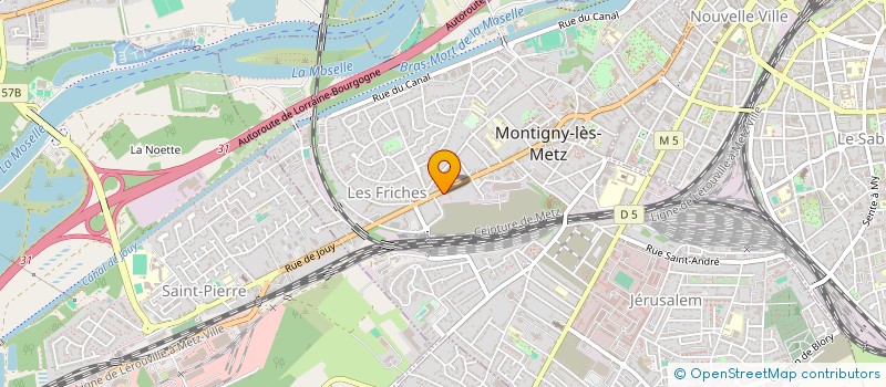 localisation de l'entreprise MONSIEUR FRANCK BECKIUS à MONTIGNY-LES-METZ