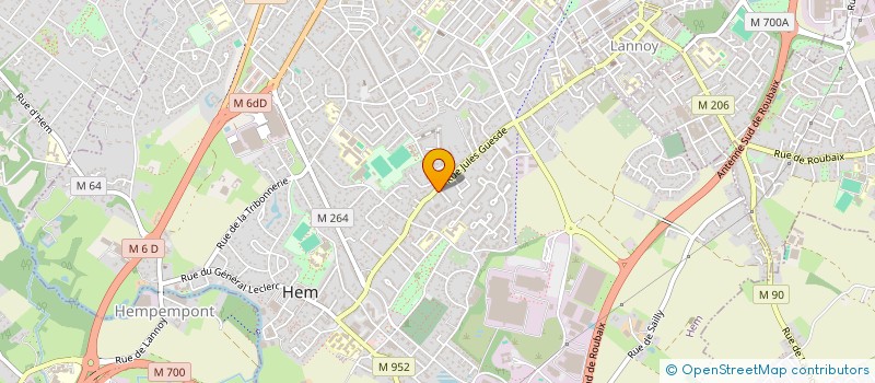 localisation de l'entreprise MONSIEUR FRANCK BECQ  HEM