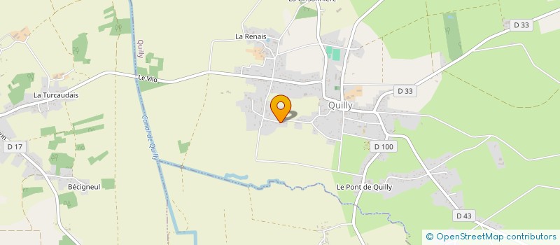 localisation de l'entreprise MONSIEUR FRANCK BELLEC  QUILLY