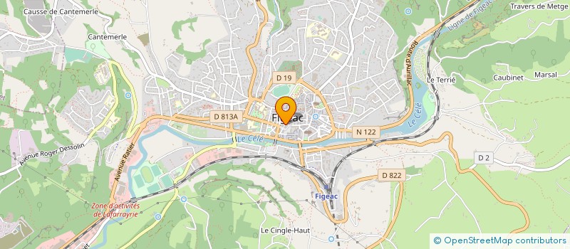 localisation de l'entreprise MONSIEUR FRANCK BELLIER  FIGEAC