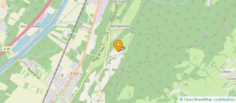 localisation de l'entreprise MONSIEUR FRANCK BELLIN  CRETS EN BELLEDONNE