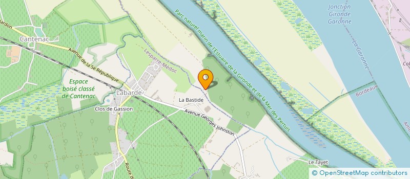 localisation de l'entreprise MONSIEUR FRANCK BELLOCQ  LABARDE