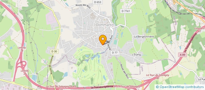 localisation de l'entreprise MONSIEUR FRANCK BELLON  DOMMARTIN