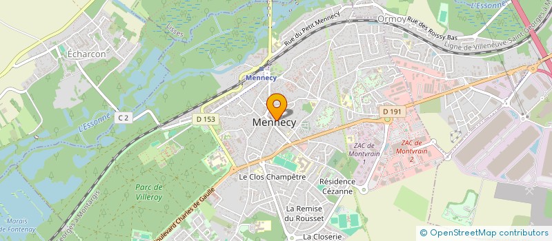 localisation de l'entreprise MONSIEUR FRANCK BENARD à MENNECY