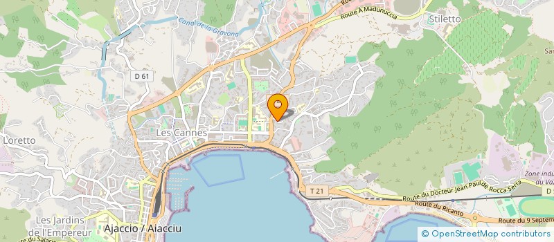 localisation de l'entreprise MONSIEUR FRANCK BENDAOUI  AJACCIO