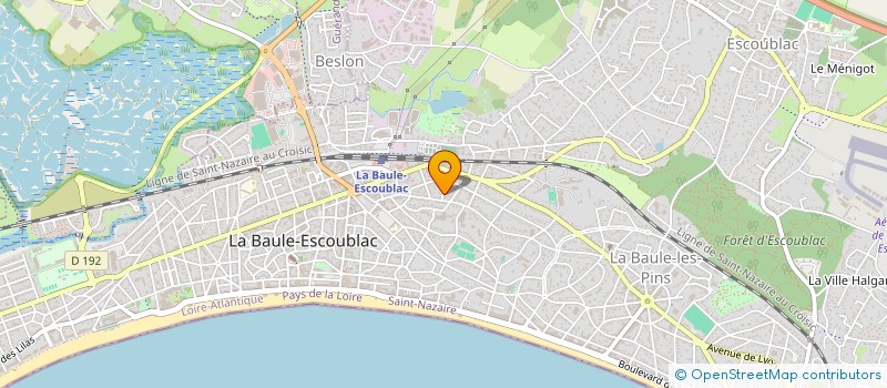 localisation de l'entreprise MONSIEUR FRANCK BERCEGEAY  LA BAULE-ESCOUBLAC