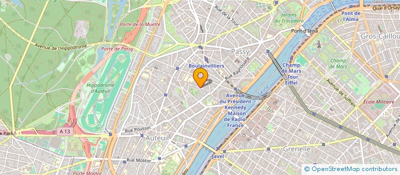 localisation de l'entreprise MONSIEUR FRANCK BERCHIER  PARIS