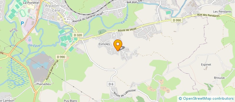 localisation de l'entreprise MONSIEUR FRANCK BERGE à ARPAJON-SUR-CERE