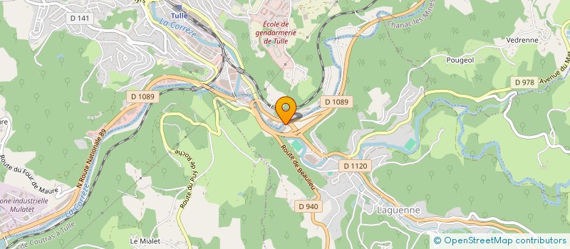 localisation de l'entreprise MONSIEUR FRANCK BERNARD  LAGUENNE-SUR-AVALOUZE