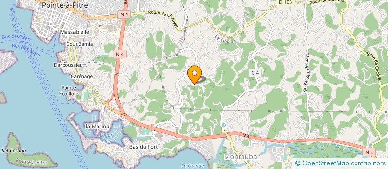 localisation de l'entreprise MONSIEUR FRANCK BERNARD  LE GOSIER