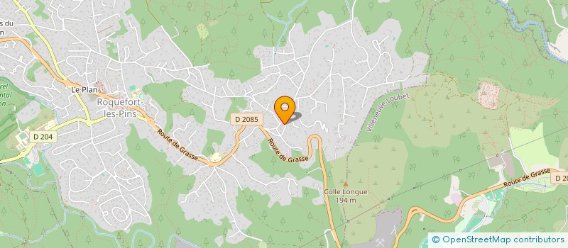 localisation de l'entreprise MONSIEUR FRANCK BERNE  ROQUEFORT-LES-PINS