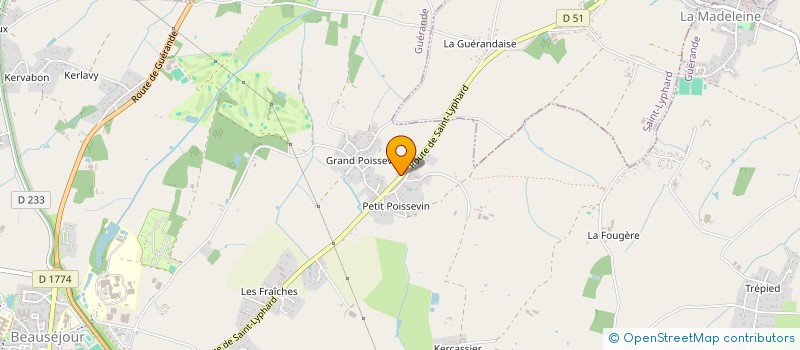 localisation de l'entreprise MONSIEUR FRANCK BERNERON  GUERANDE