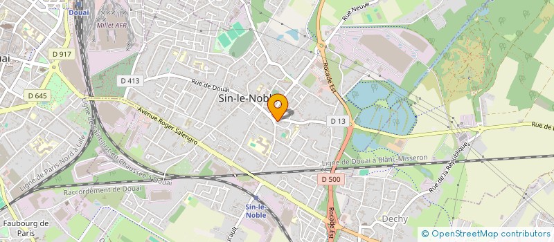 localisation de l'entreprise MONSIEUR FRANCK BERNIER à SIN-LE-NOBLE
