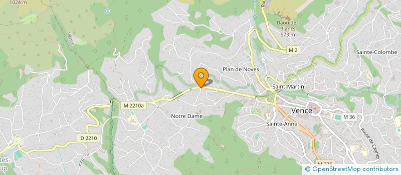 localisation de l'entreprise MONSIEUR FRANCK BERNIER à VENCE