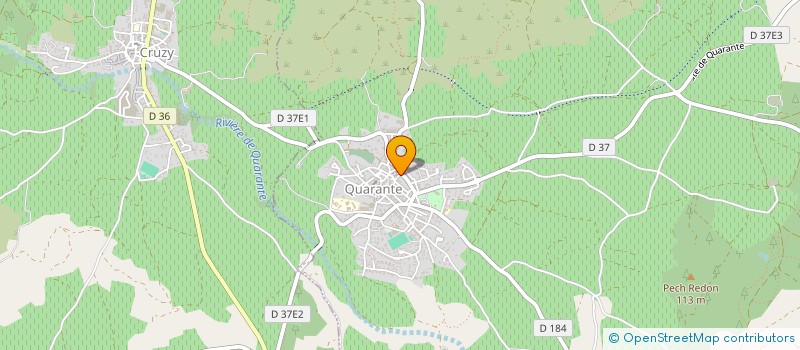 localisation de l'entreprise MONSIEUR FRANCK BERRUEZO  QUARANTE