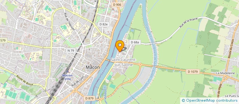 localisation de l'entreprise MONSIEUR FRANCK BERRY  SAINT-LAURENT-SUR-SAONE