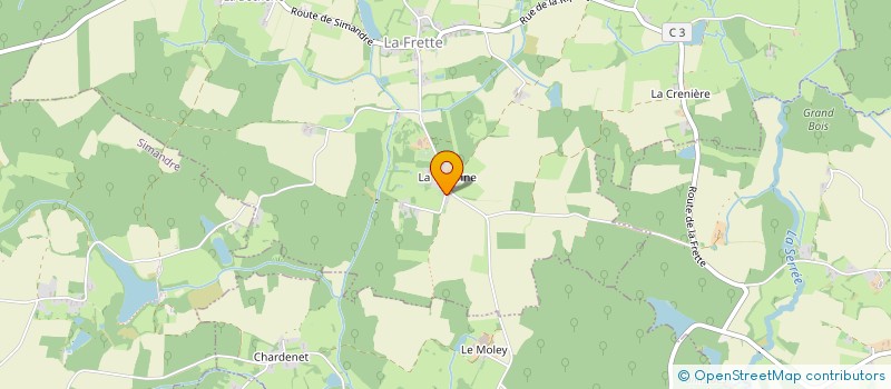 localisation de l'entreprise MONSIEUR FRANCK BERTHET  LA FRETTE