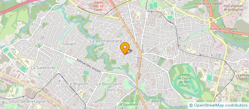 localisation de l'entreprise MONSIEUR FRANCK BERTHET à ORVAULT