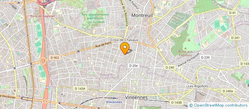 localisation de l'entreprise MONSIEUR FRANCK BERTHOUX à MONTREUIL