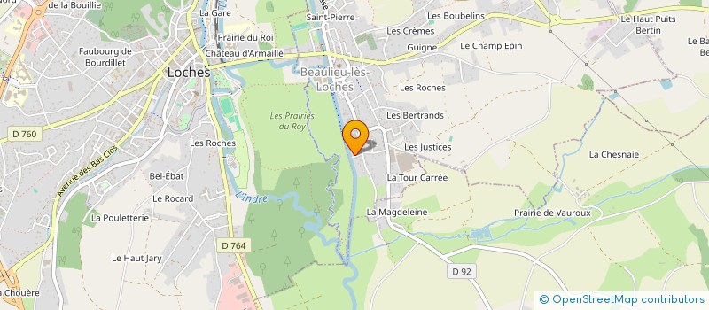 localisation de l'entreprise MONSIEUR FRANCK BESNARD à BEAULIEU-LES-LOCHES
