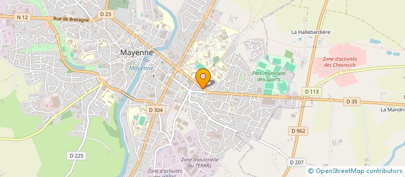 localisation de l'entreprise MONSIEUR FRANCK BESNIER  MAYENNE