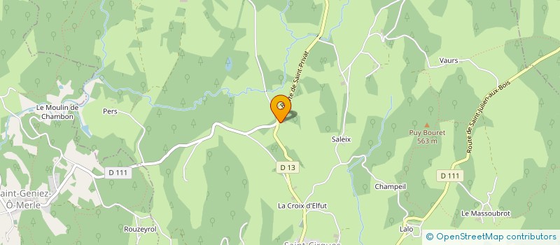 localisation de l'entreprise MONSIEUR FRANCK BEYNE  RILHAC-XAINTRIE