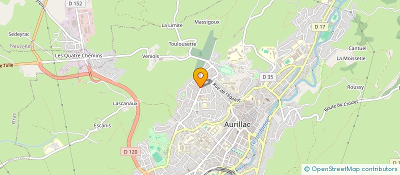 localisation de l'entreprise MONSIEUR FRANCK BEYSSAC à AURILLAC