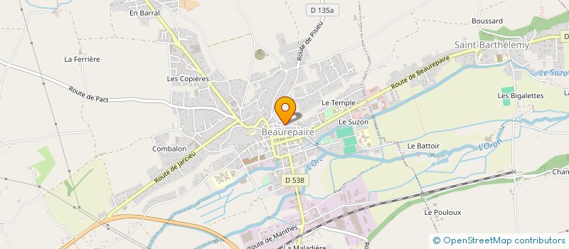 localisation de l'entreprise MONSIEUR FRANCK BIANCHI à BEAUREPAIRE