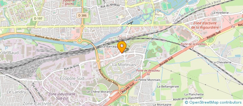 localisation de l'entreprise MONSIEUR FRANCK BIDAULT  CESSON-SEVIGNE