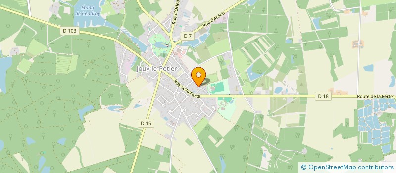 localisation de l'entreprise MONSIEUR FRANCK BIDAULT à JOUY-LE-POTIER