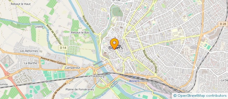 localisation de l'entreprise MONSIEUR FRANCK BILANCINI à BEZIERS