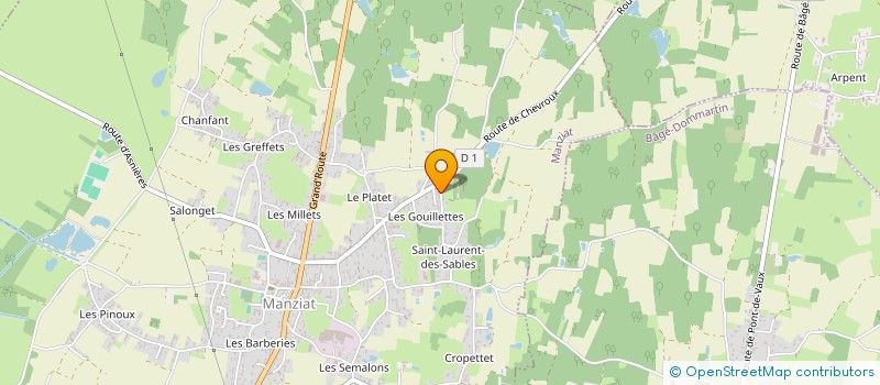 localisation de l'entreprise MONSIEUR FRANCK BILLET à MANZIAT