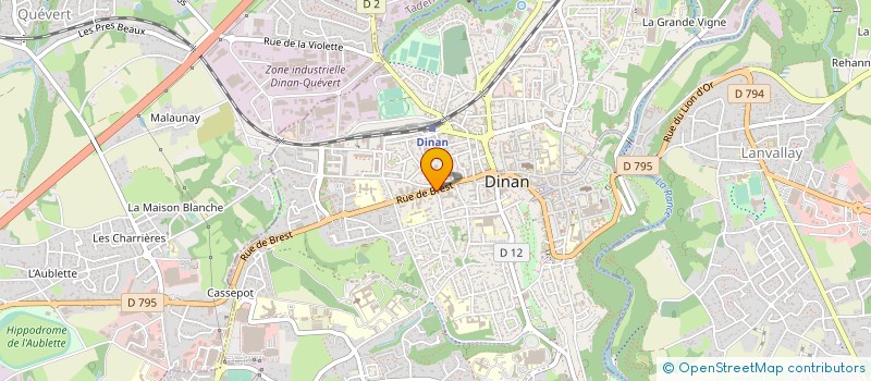 localisation de l'entreprise MONSIEUR FRANCK BILLOT  DINAN