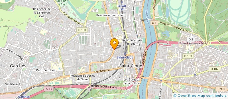 localisation de l'entreprise MONSIEUR FRANCK BISMUTH à SAINT-CLOUD
