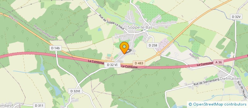 localisation de l'entreprise MONSIEUR FRANCK BITSCH  SOPPE-LE-BAS