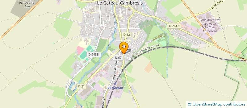 localisation de l'entreprise MONSIEUR FRANCK BITTERMANN  LE CATEAU-CAMBRESIS