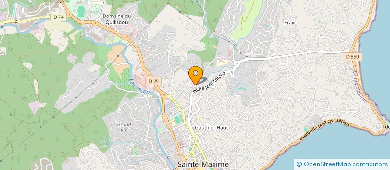 localisation de l'entreprise MONSIEUR FRANCK BLAEVOET à SAINTE MAXIME